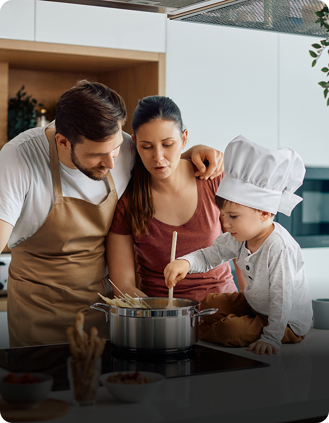 Søndagsrutine med barna: tid for å lage Carbonara sammen!